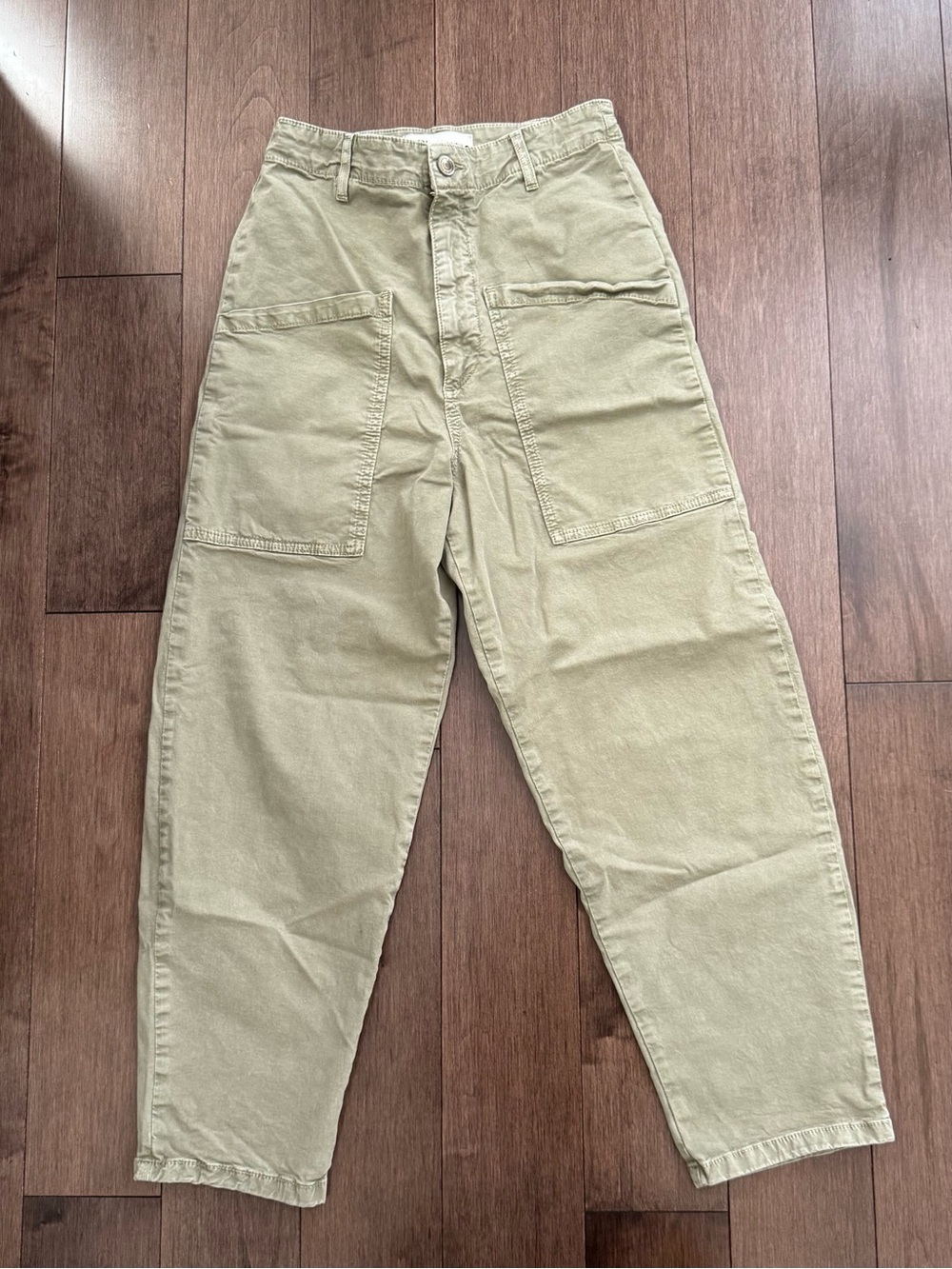 Zara Cargo Pants in Light Olive
